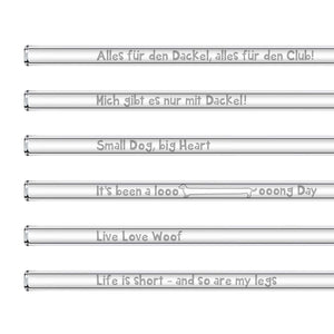 Dackel Glasstrohhalme 6 lustige Dackel Sprüche für alle Hundeliebhaber